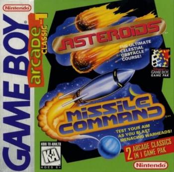 Cover Asteroids & Missile Command for Game Boy